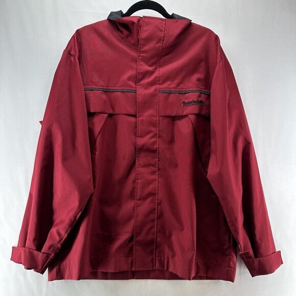 Timberland Other - Timberland Jacket Mens Sz M Performance Weathergear Windbreaker Waterproof Red